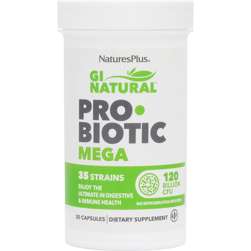 Пробіотики Nature's Plus Probiotic Mega 120 млрд КОЕ 30 капсул - фото 1