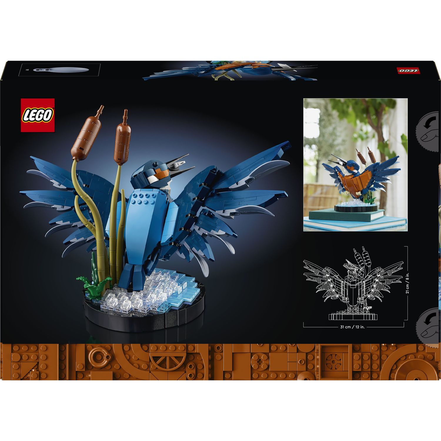 Конструктор LEGO Icons Птах рибалочка 834 деталі (10331) - фото 9