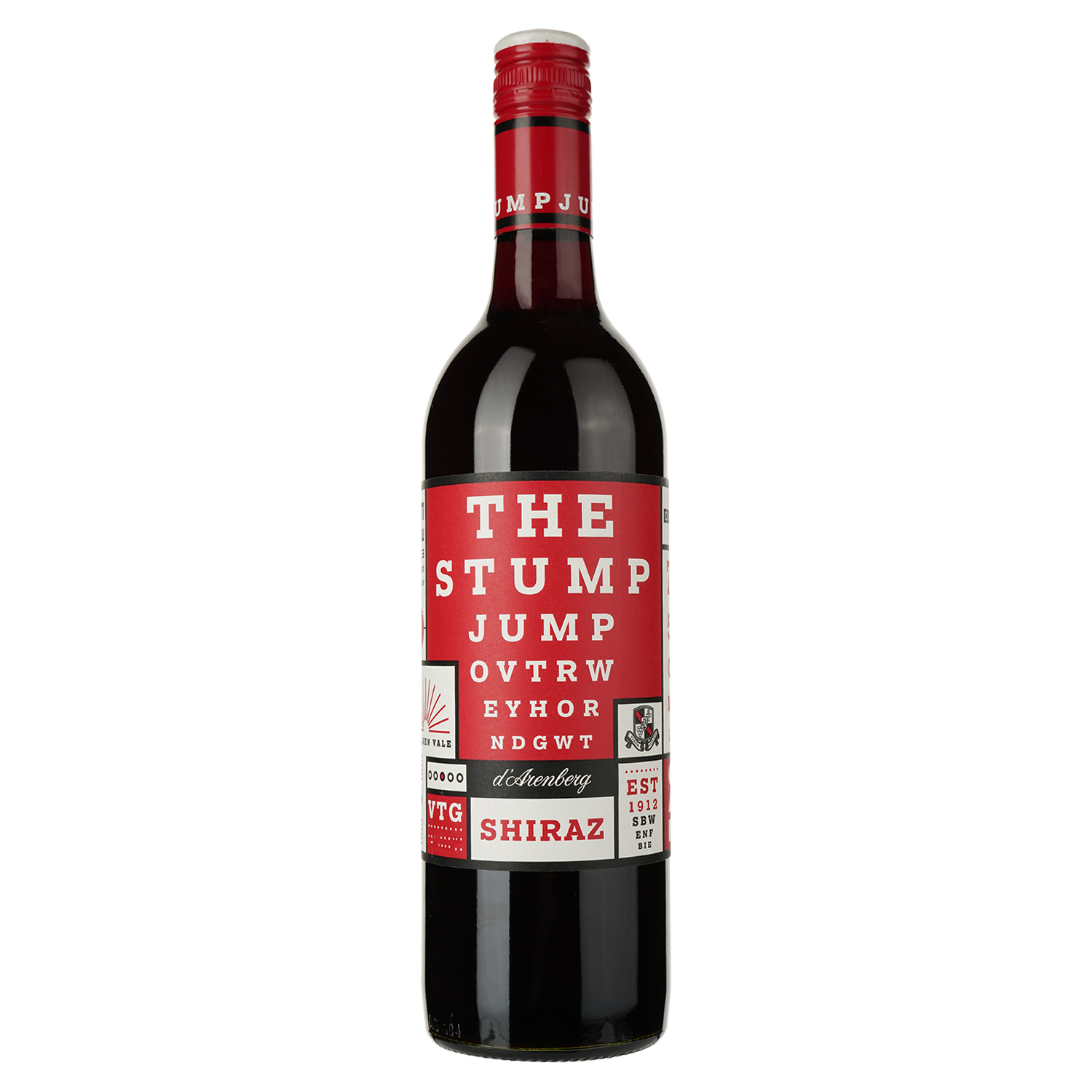 Вино d'Arenberg The Stump Jump Shiraz, червоне, сухе, 14%, 0,75 л (5883) - фото 1