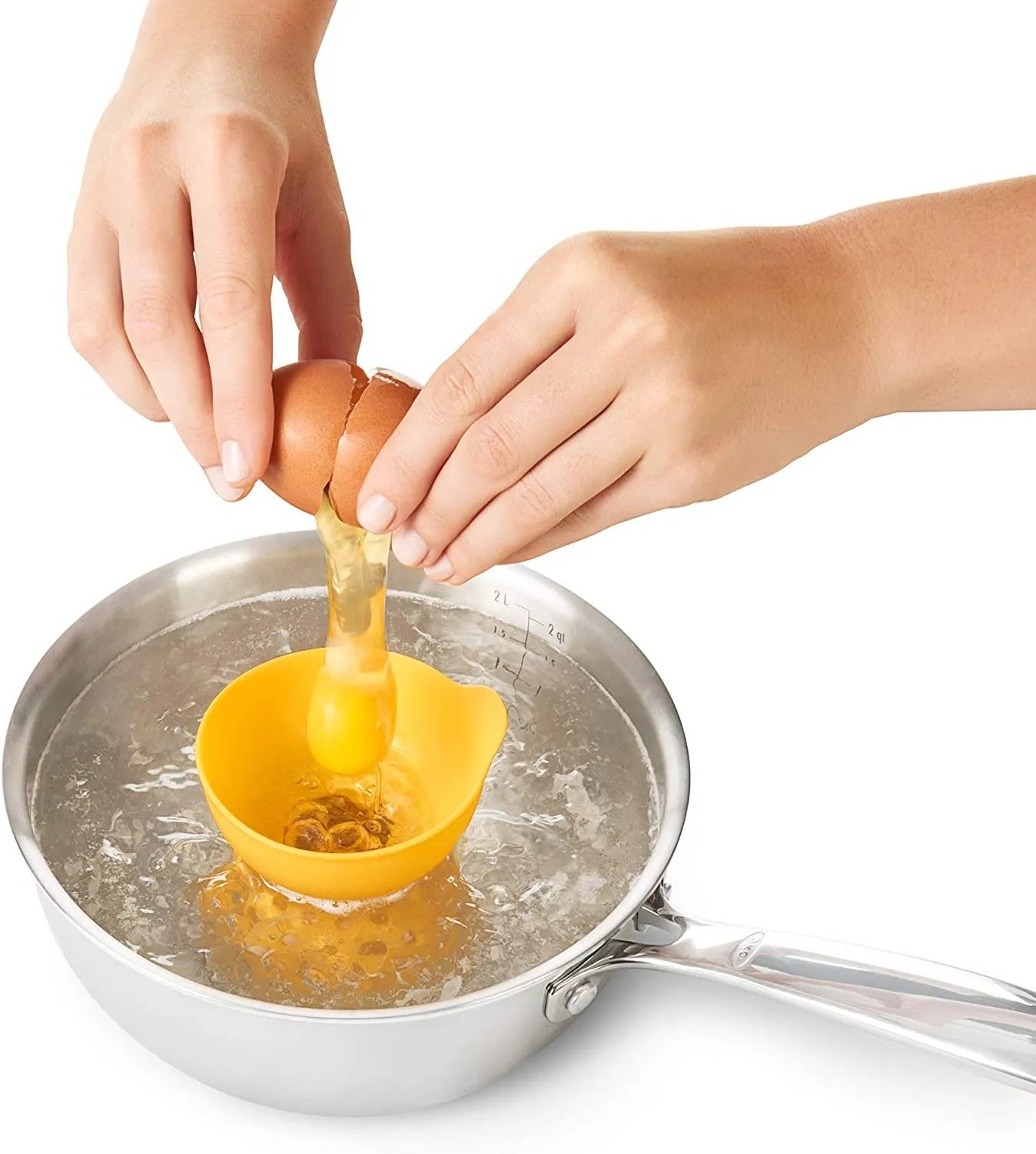 Набор форм для яйца-пашот Oxo Good Grips желтый 2 предмета (11207000) - фото 5