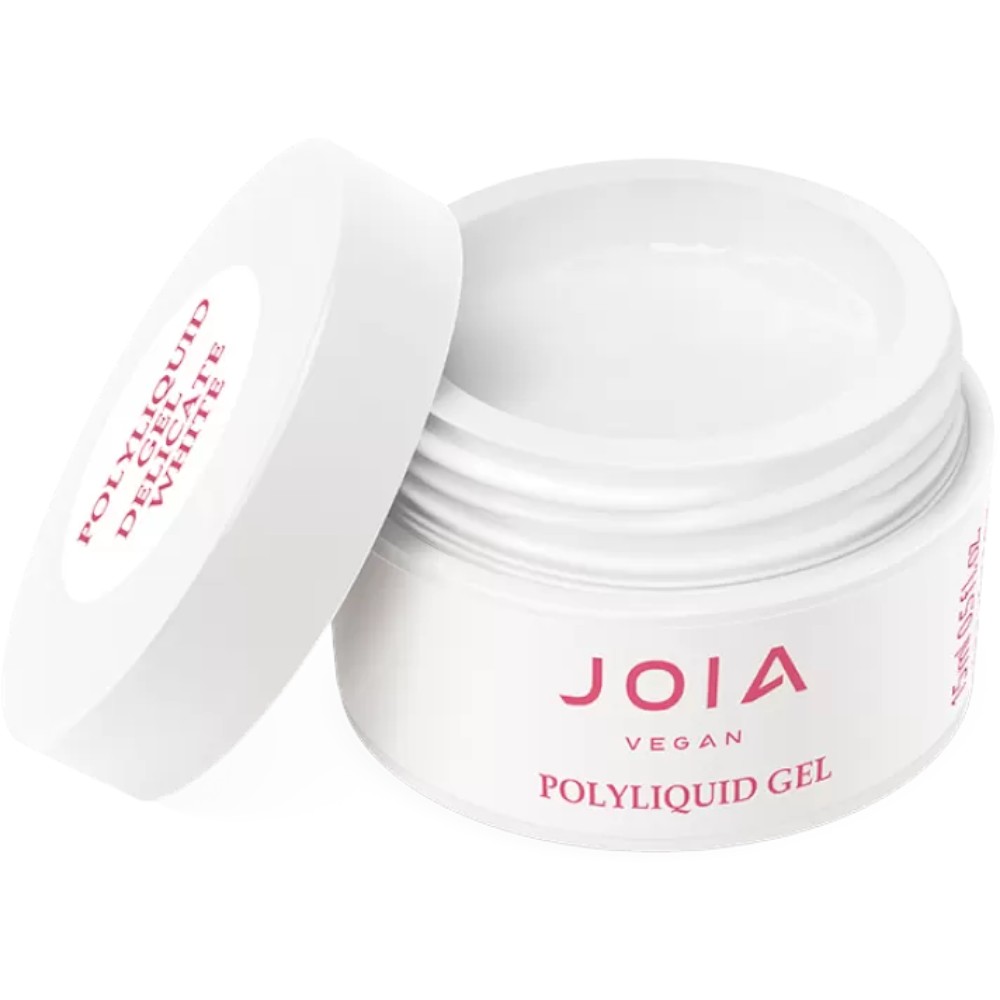 Жидкий гель для укрепления и моделирования Joia vegan PolyLiquid gel Delicate White 15 мл - фото 1