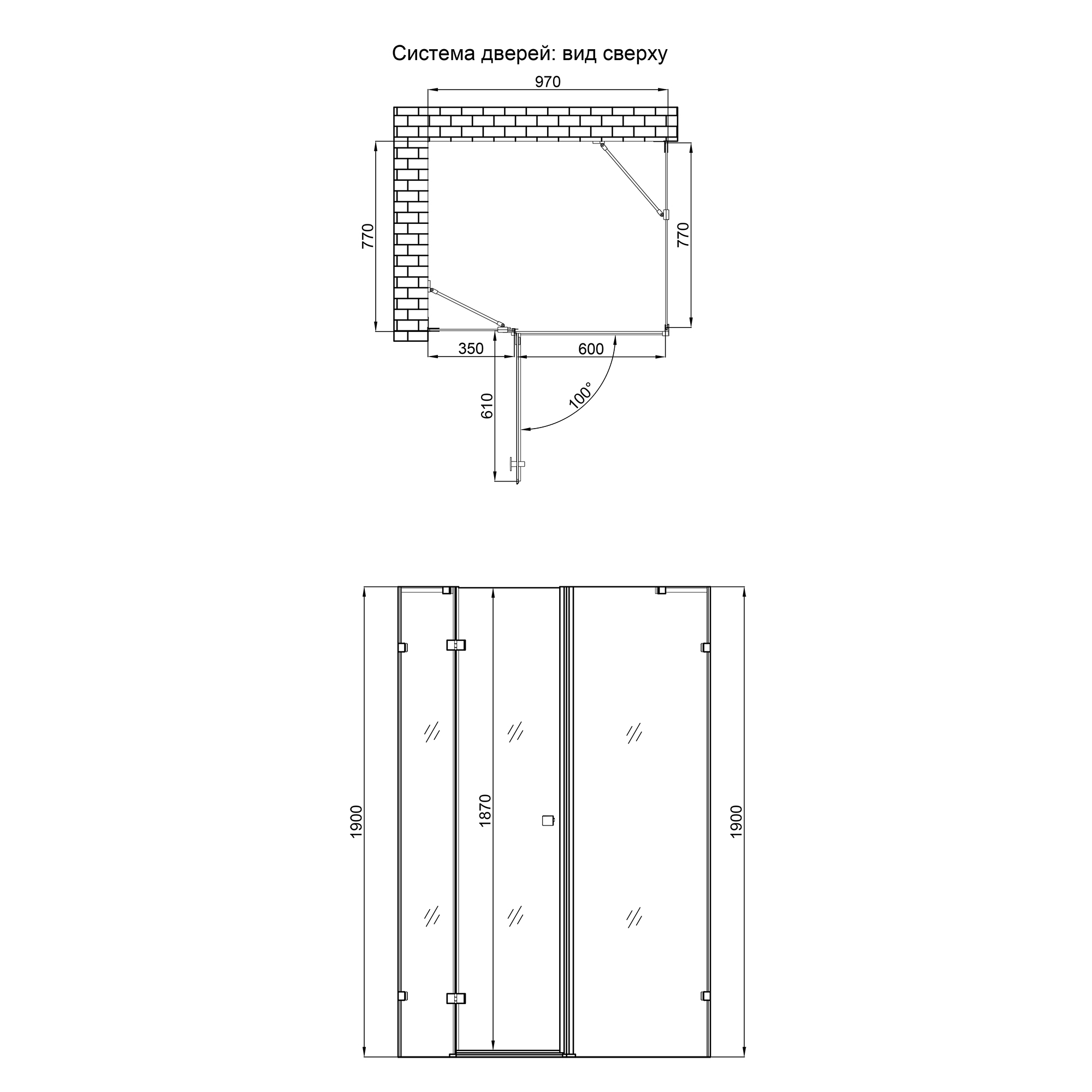 Душевая кабина Qtap Capricorn CRM1018RC6 прямоугольная 100 х 80 см - фото 9