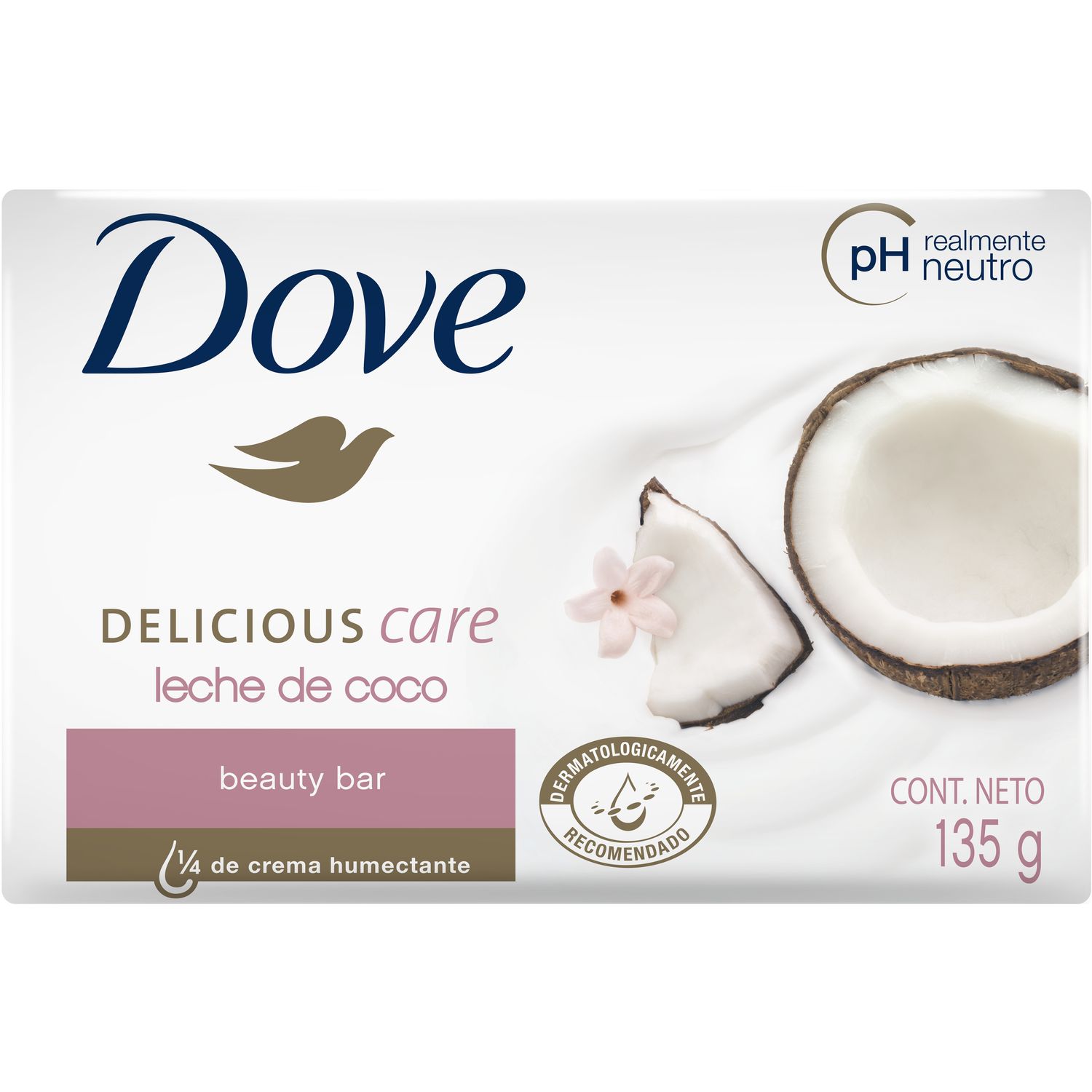 Крем-мыло Dove Кокосовое молочко и лепестки жасмина 135 г - фото 1