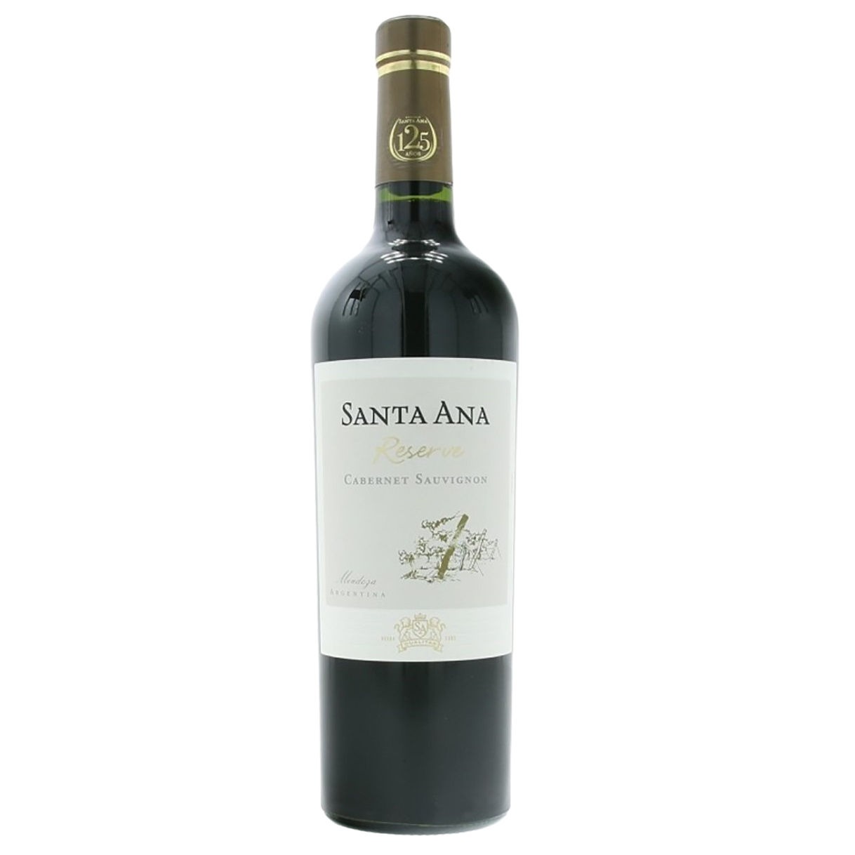 Вино Santa Ana Reserve Cabernet Sauvignon, червоне, сухе, 13,5%, 0,75 л (8000009483350) - фото 1