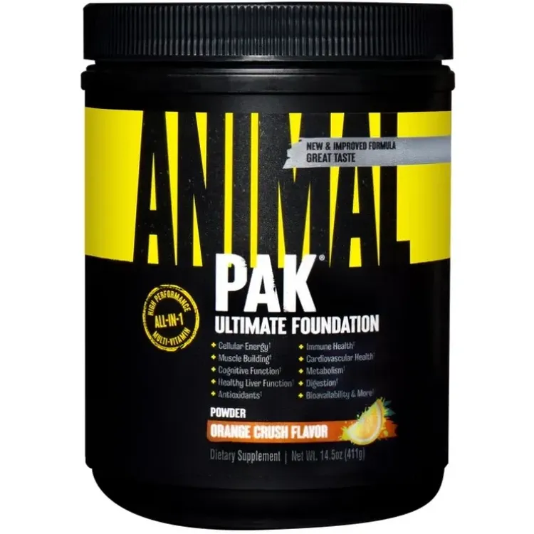 Витаминно-минеральный комплекс Universal Nutrition Animal Pak Powder Апельсин 411 г - фото 1