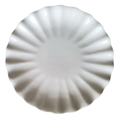 Тарілка S&T Хвилястий край, дрібна хвиля, 30,5 см, білий (503571) - фото 1