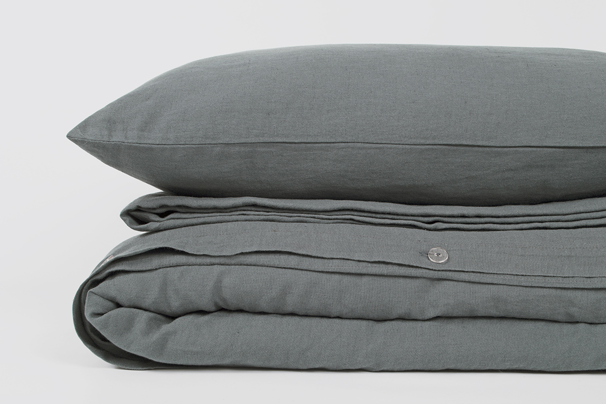 Комплект постельного белья Barine Serenity grey, евростандарт, серый (svt-2000022252058) - фото 1