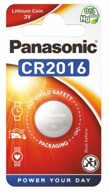 Літієва батарейка Panasonic 3V CR 2016 Lithium, 1 шт. (CR-2016EL/1B) - фото 1