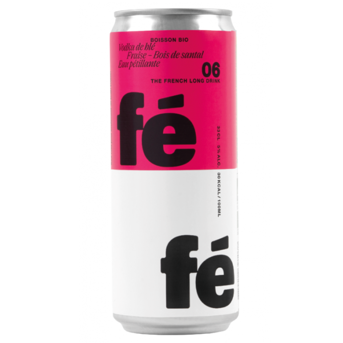 Напиток слабоалкогольный Fefe Fraise Bois de Santal, 5%, ж/б, 0,33 л - фото 1