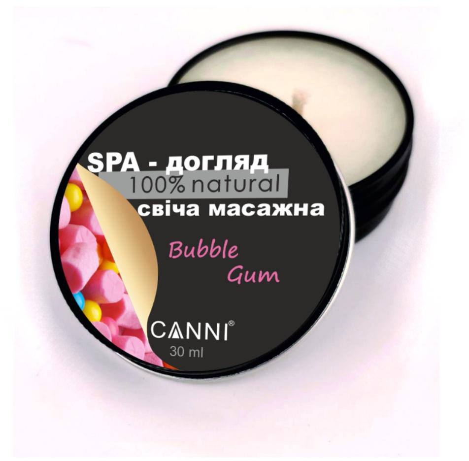 Свеча массажная для маникюра Canni SPA-уход Bubble Gum 30 мл - фото 2