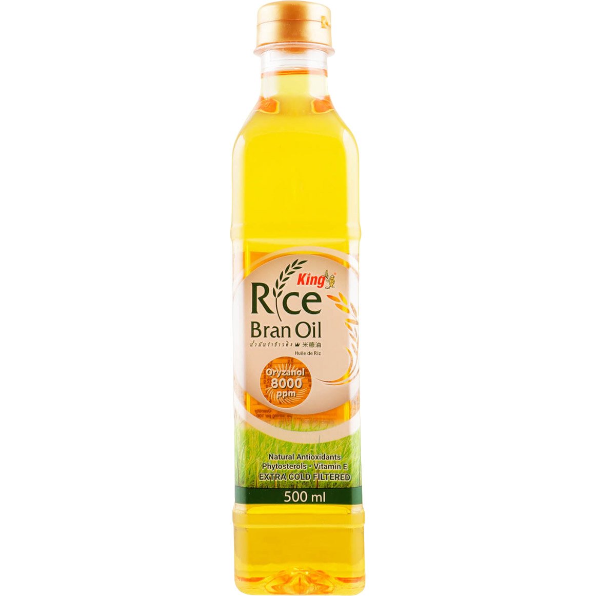 Масло рисовое King Rice Bran Oil холодного отжима 500 мл (877316) - фото 1
