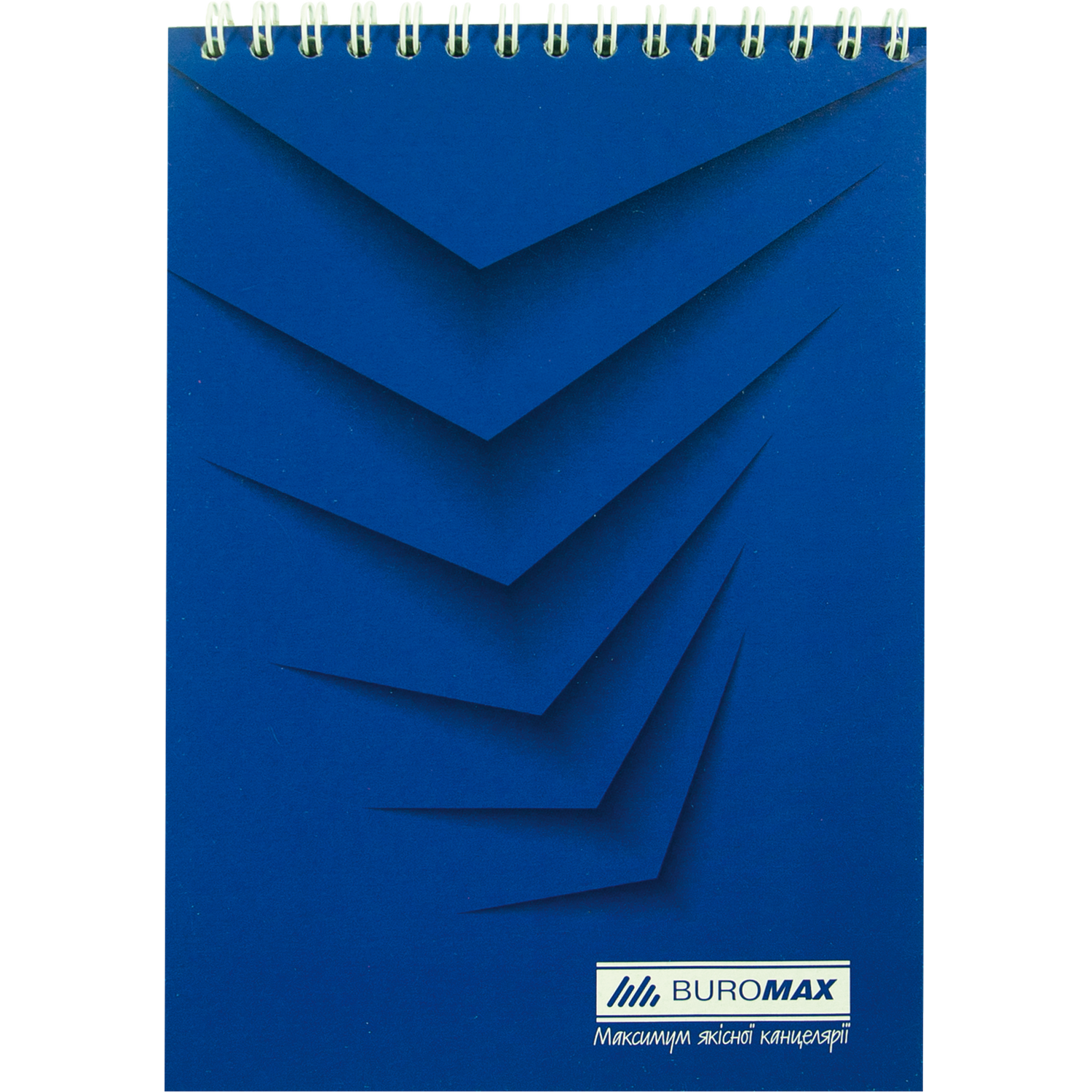 Блокнот на пружине сверху Buromax Monochrome Jobmax А-5, 48 листов синий (BM.2474-02) - фото 1