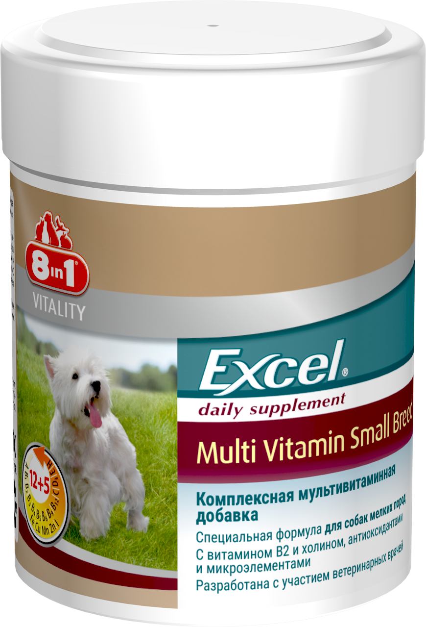 Витамины для собак 8in1 Excel Multi Vitamin, 70 таблеток (660471 /109372) - фото 1