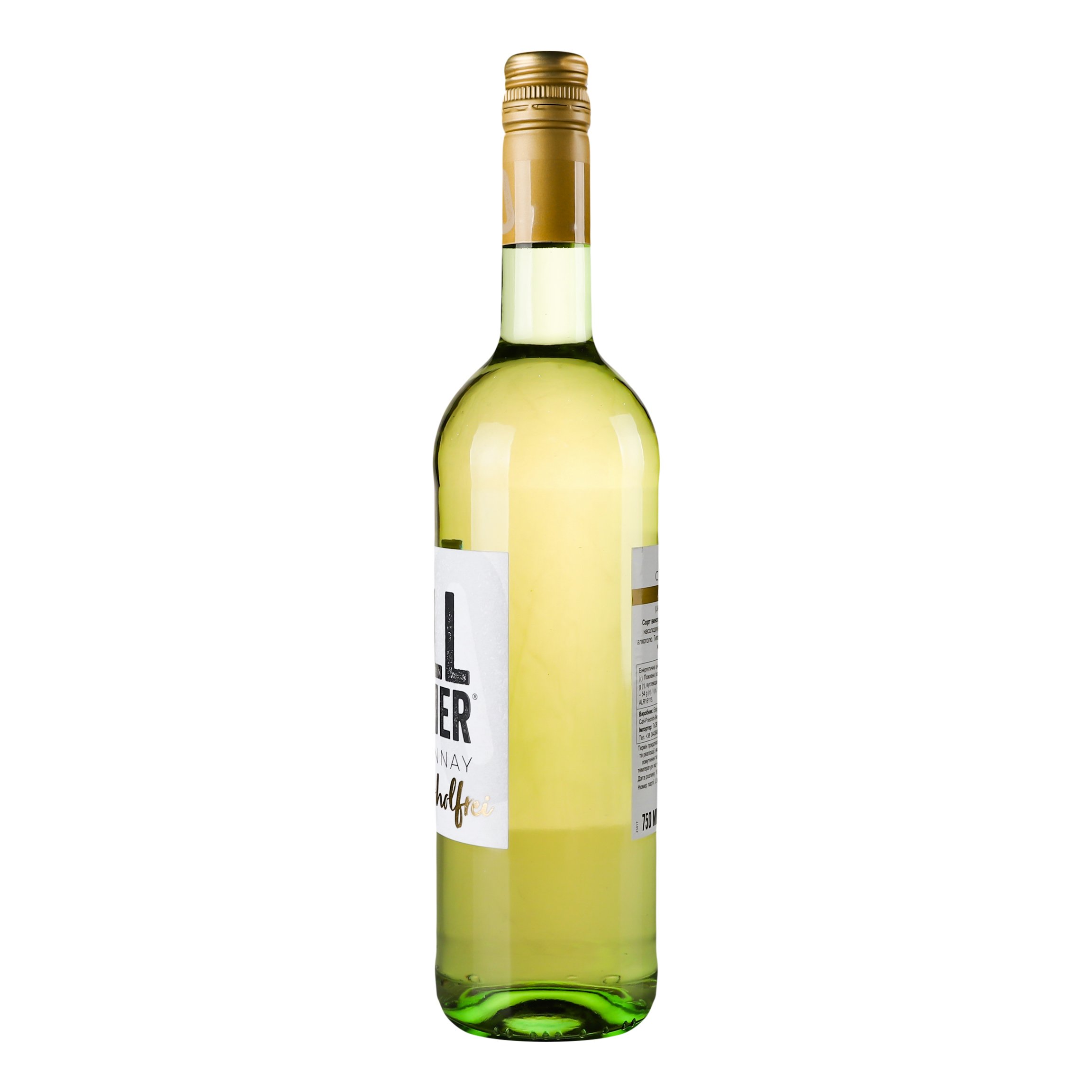 Вино Dr. Zenzen Nullnummer Chardonnay, біле, напівсолодке, безалкогольне, 0,75 л (ALR16115) - фото 3