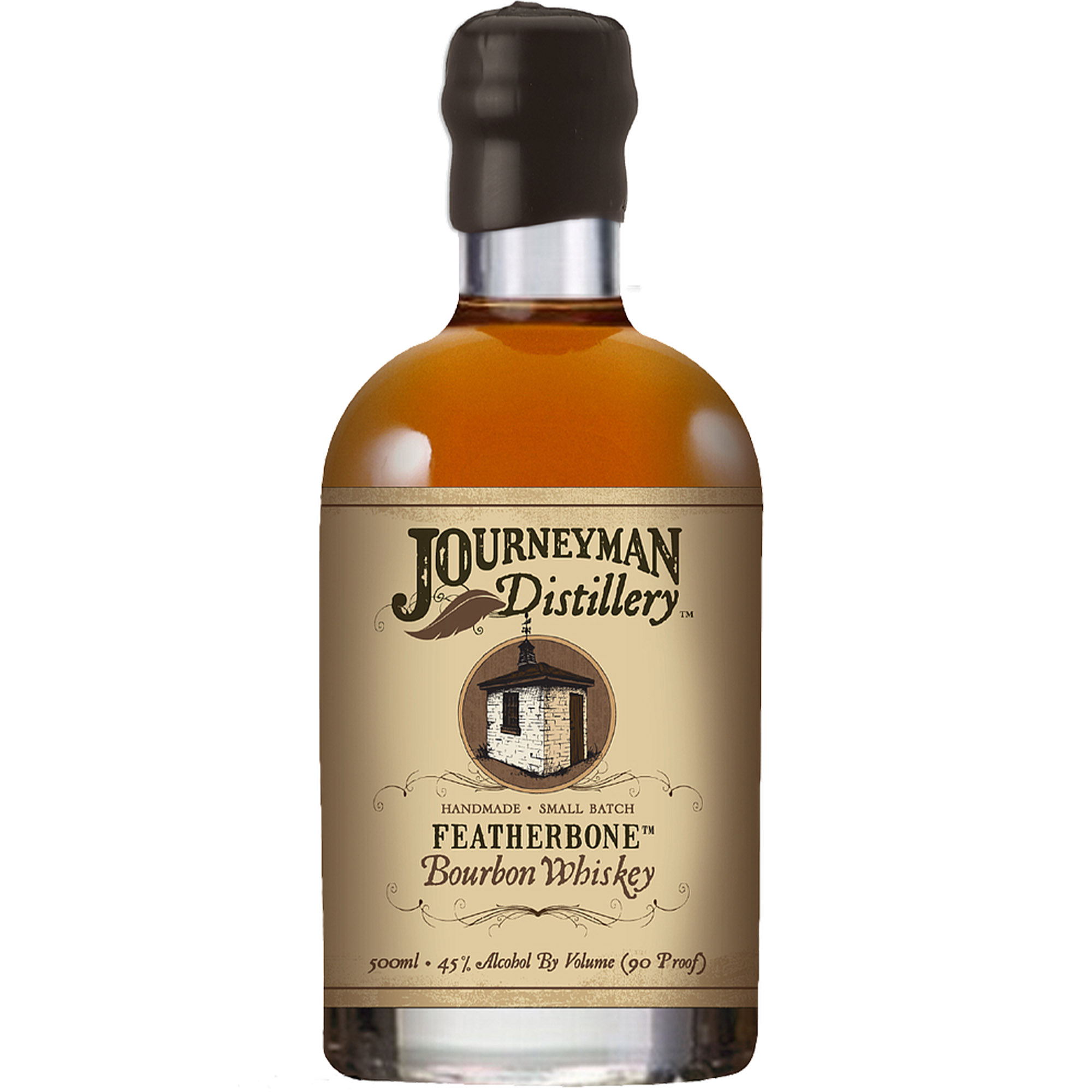 Віскі Journeyman Distillery Featherbone Bourbon Whiskey 45% 0.5 л - фото 1