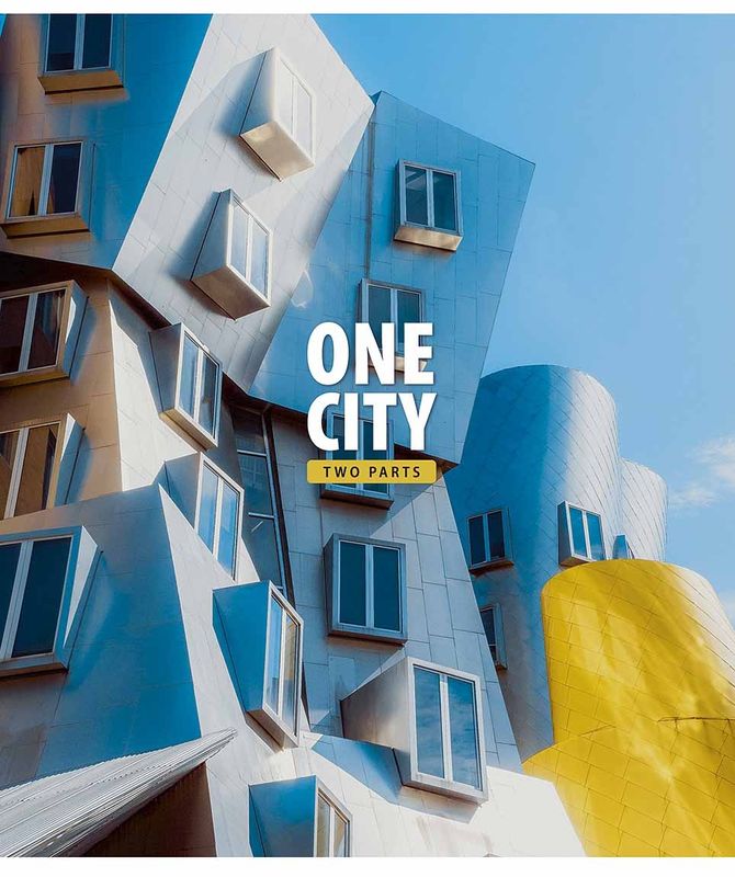 Зошит загальний Школярик Genius One city two parts у лінію 80 аркушів 5 шт. (080-3137L) - фото 4