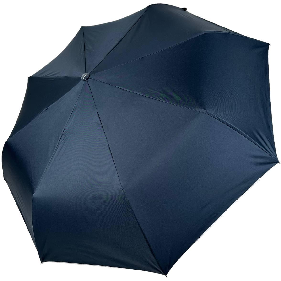 Женский складной зонтик полуавтомат Toprain 100 см синий - фото 1