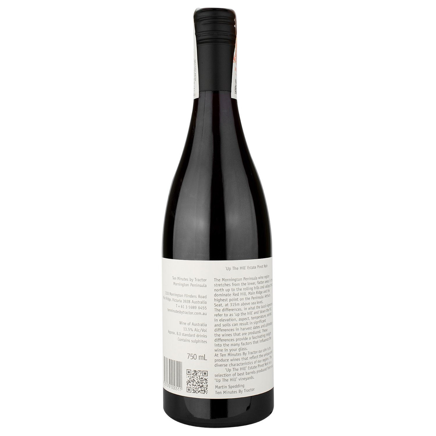 Вино Ten Minutes by Tractor Estate Pinot Noir Up The Hill 2019, красное, сухое, 0,75 л (W2319) - фото 2