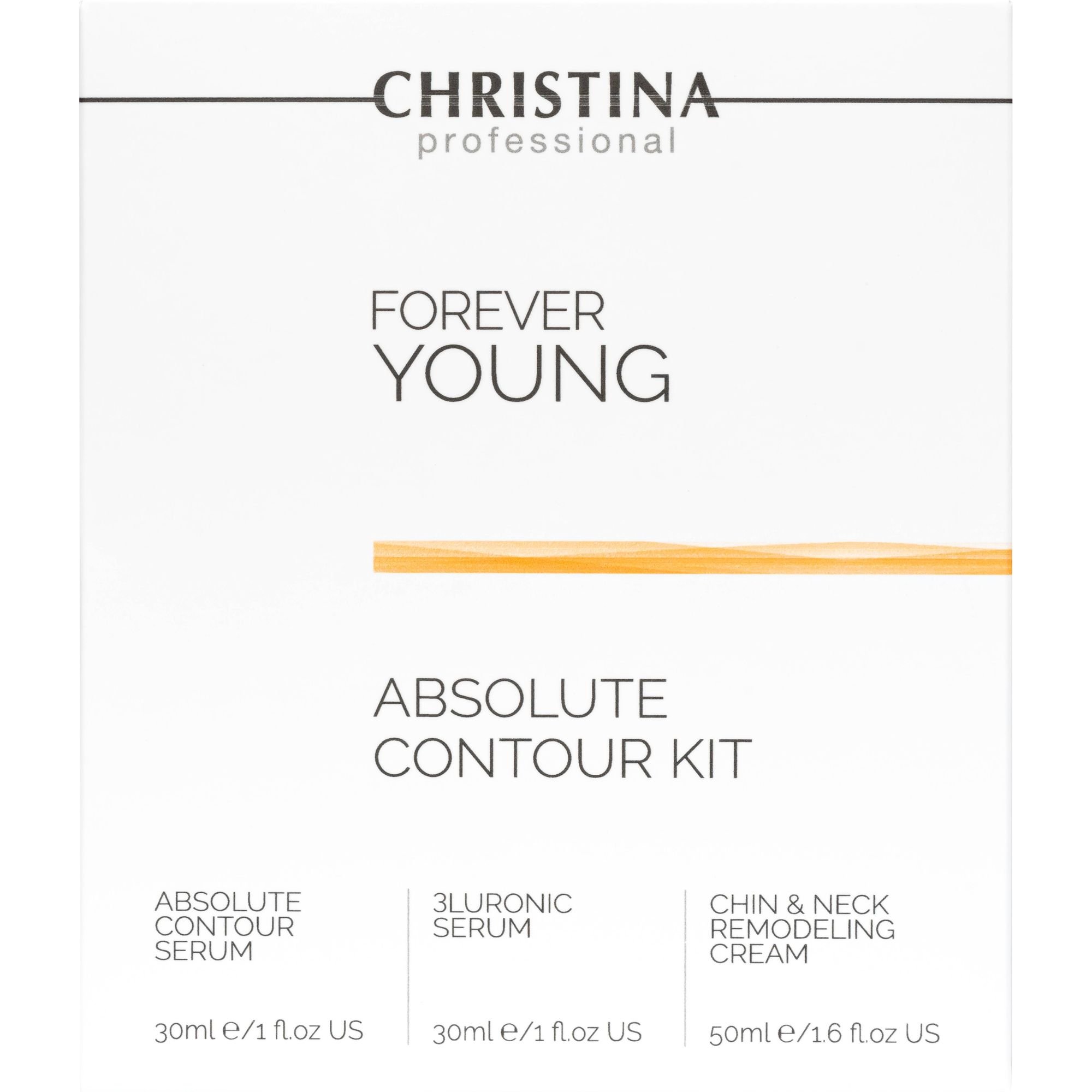 Набір Christina Forever Young Absolute Contour Kit: Absolute Contour Serum 30 мл + 3Luronic Serum 30 мл + Chin & Neck Remodeling Cream 50 мл - фото 2