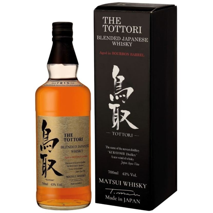 Виски The Tottori Bourbon Barrel Blended Japanese Whisky, в подарочной упаковке, 43%, 0,7 л - фото 1