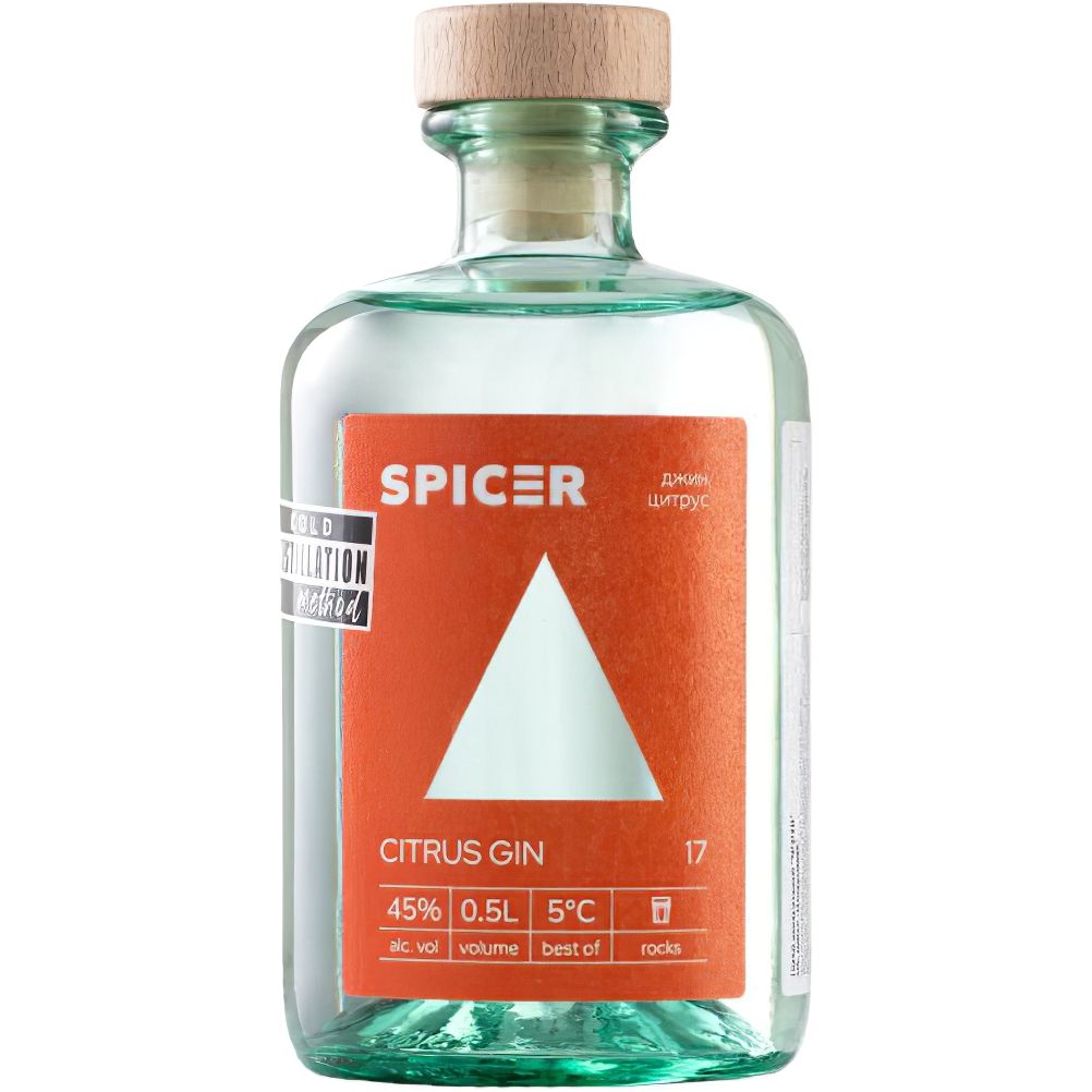 Джин Spicer Цитрусовый 45% 0.5л - фото 1