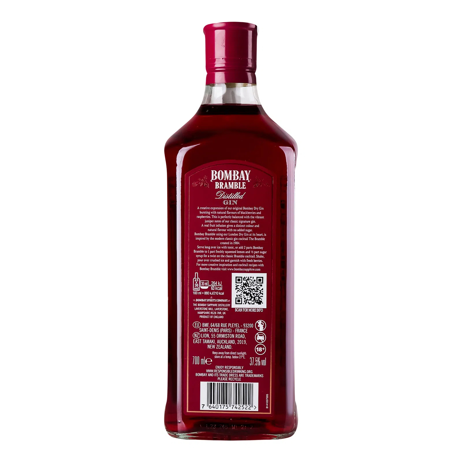 Джин Bombay Bramble 37.5% 0.7л - фото 2