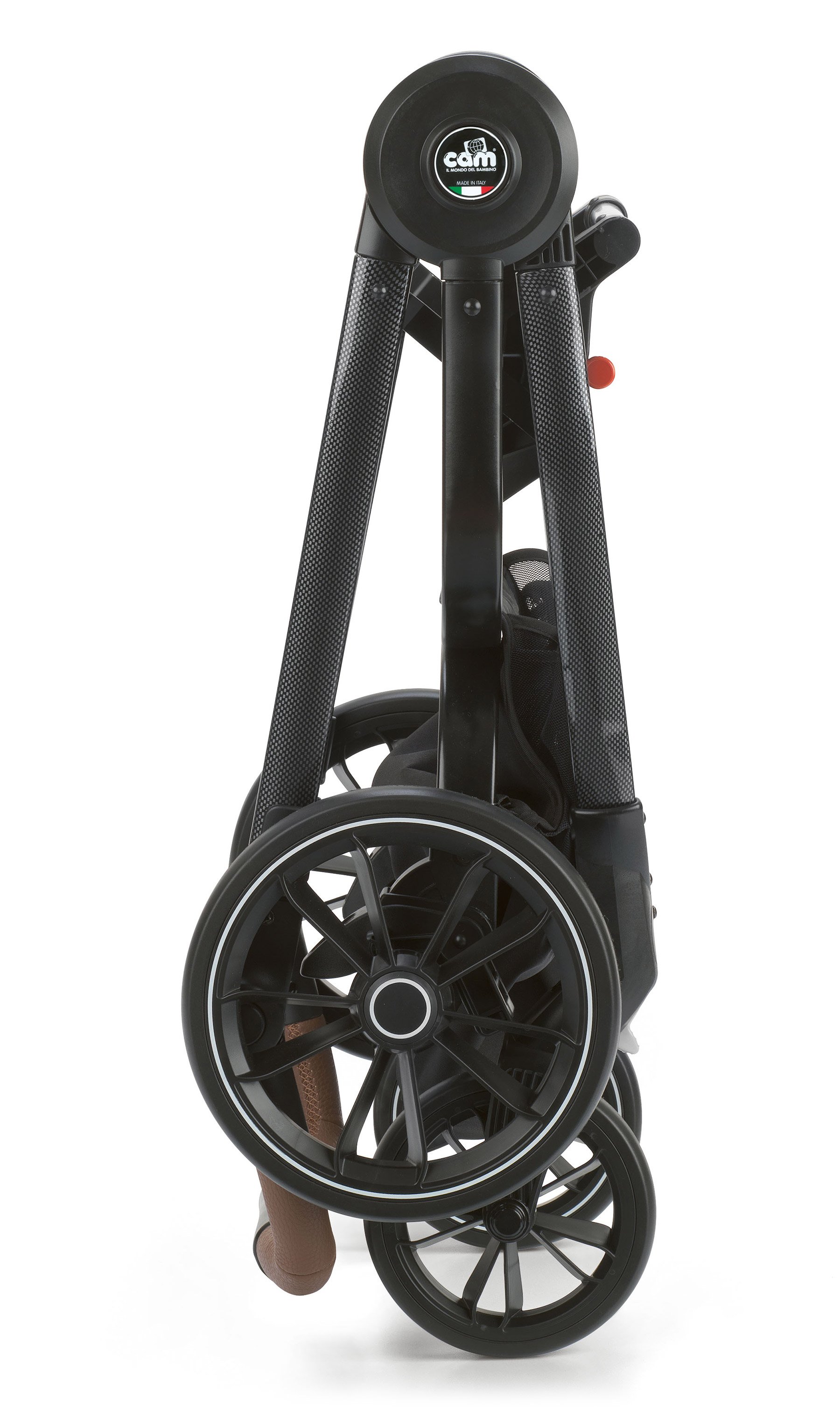 Универсальная коляска Cam Techno Soul 3в1, рама черный карбон, синий (805T/V98/980/724K) - фото 5