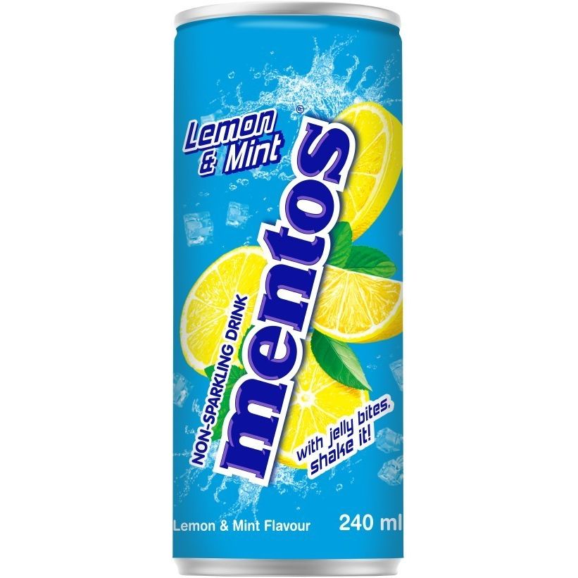 Напій безалкогольний Mentos Lemon and Mint газований 0.24 л (932942) - фото 1
