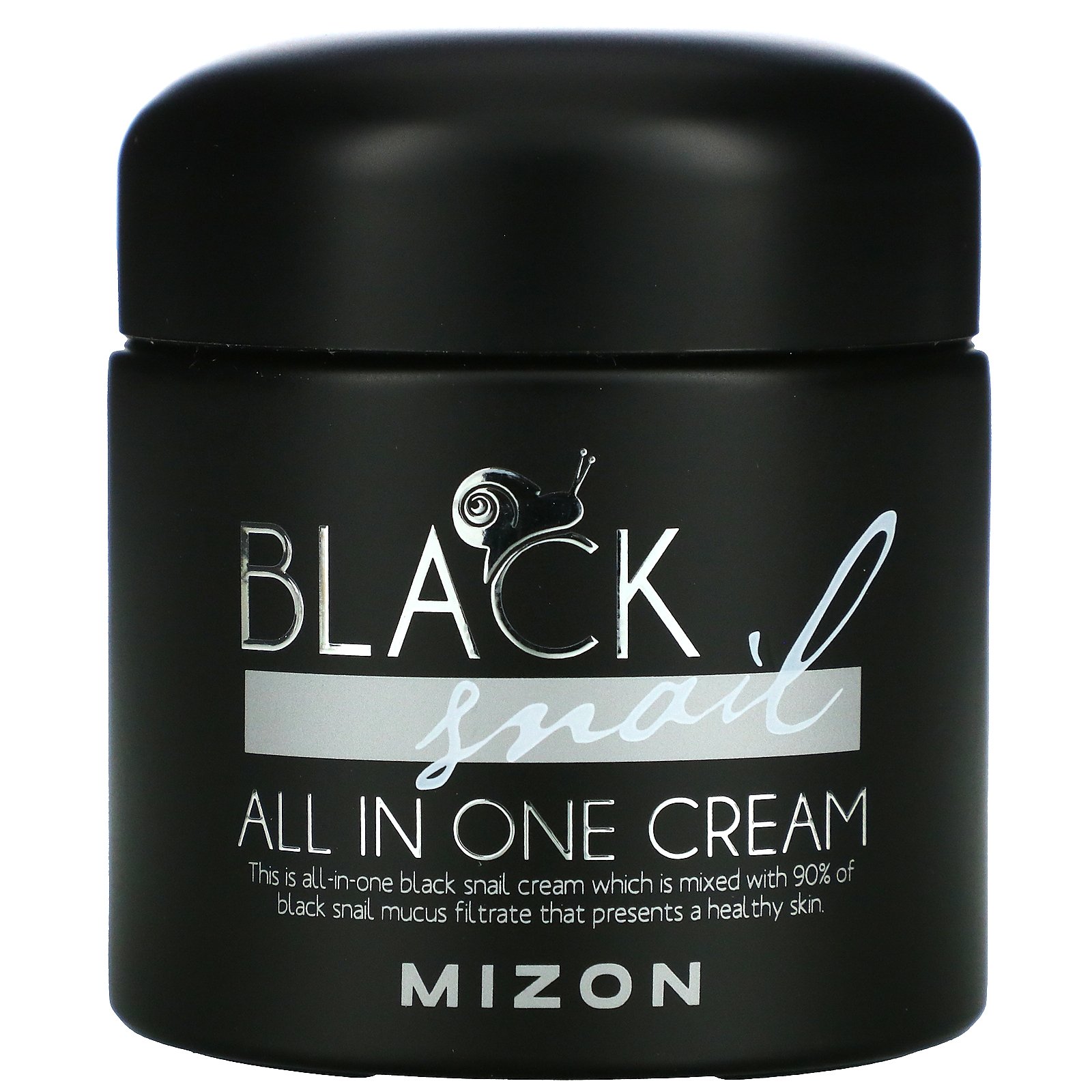 Крем для лица Mizon Black Snail All In One Cream с экстрактом черной улитки, 75 мл - фото 1