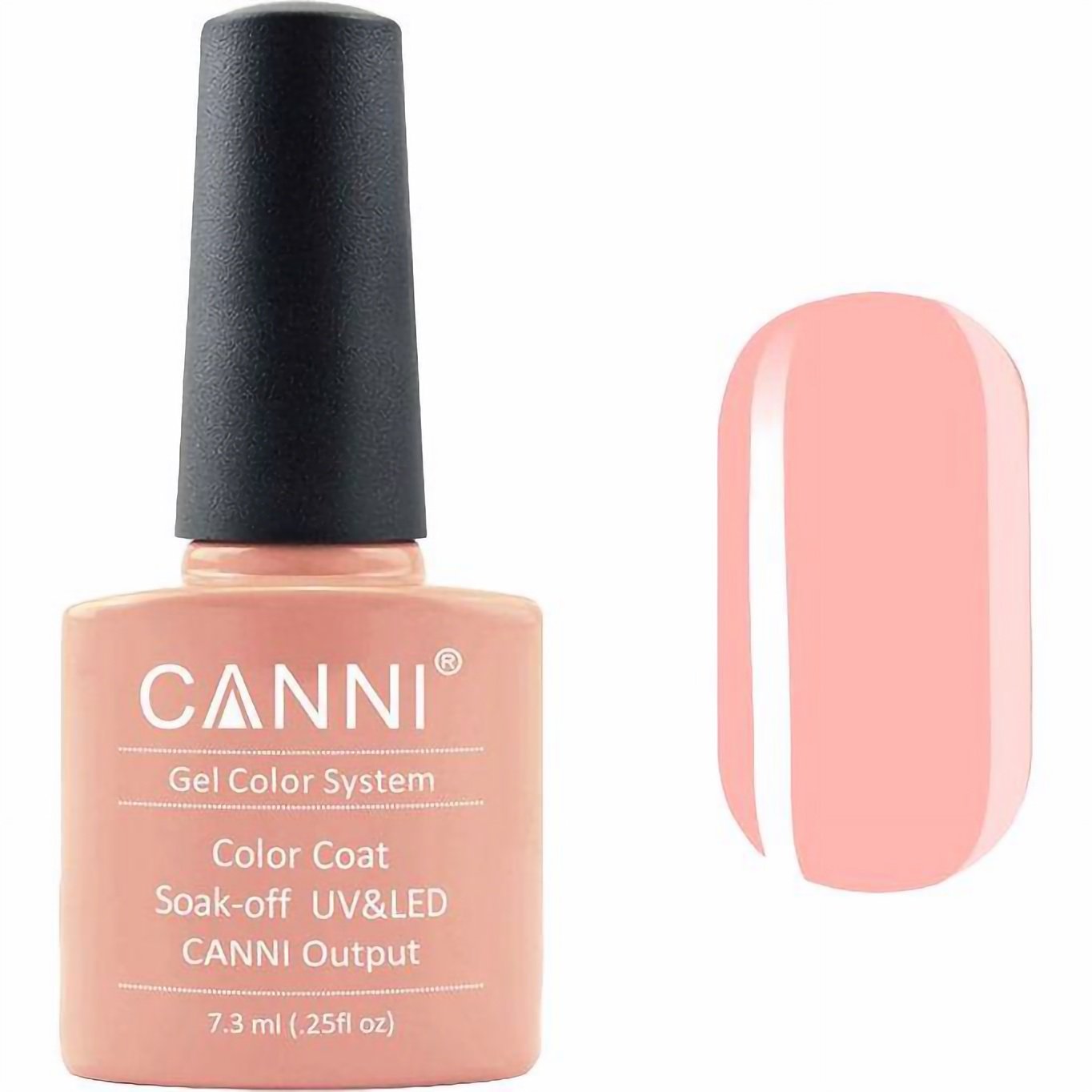 Гель-лак Canni Color Coat Soak-off UV&LED 62 персиково-бежевий 7.3 мл - фото 1