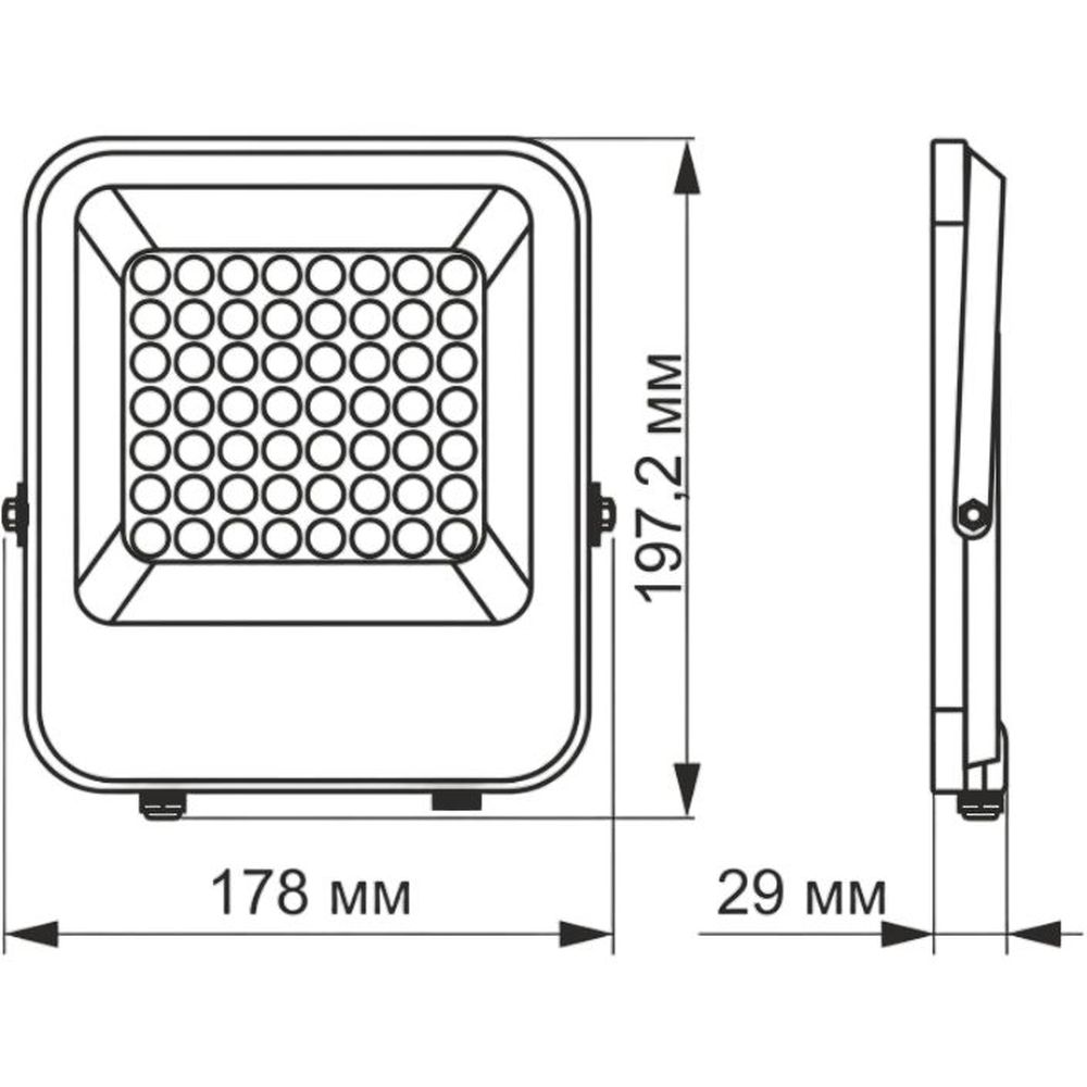 Прожектор Videx Premium LED F2 30W 5000K AC/DC12-48V (VL-F2-305G-12V) - фото 3