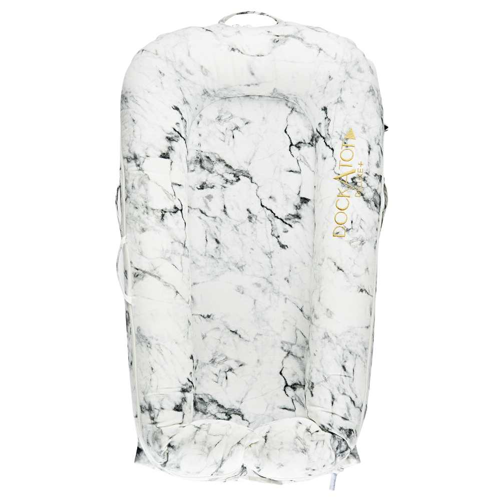 Матрац-кокон DockATot+ Deluxe Carrara Marble, 85х46 см, світло-сірий (EU10312) - фото 1