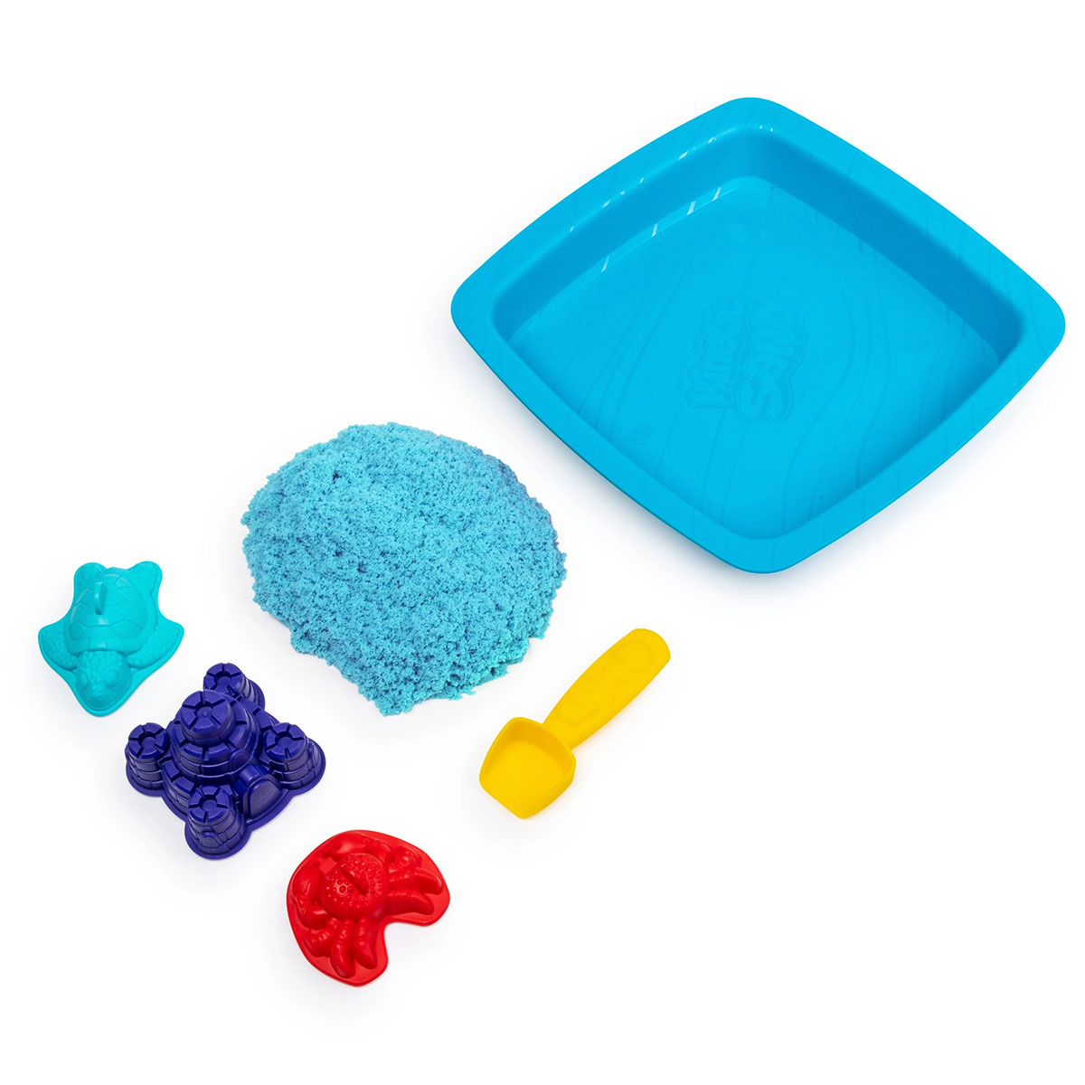 Набор кинетического песка Kinetic Sand Замок Из Песка, голубой, 454 г (71402B) - фото 2