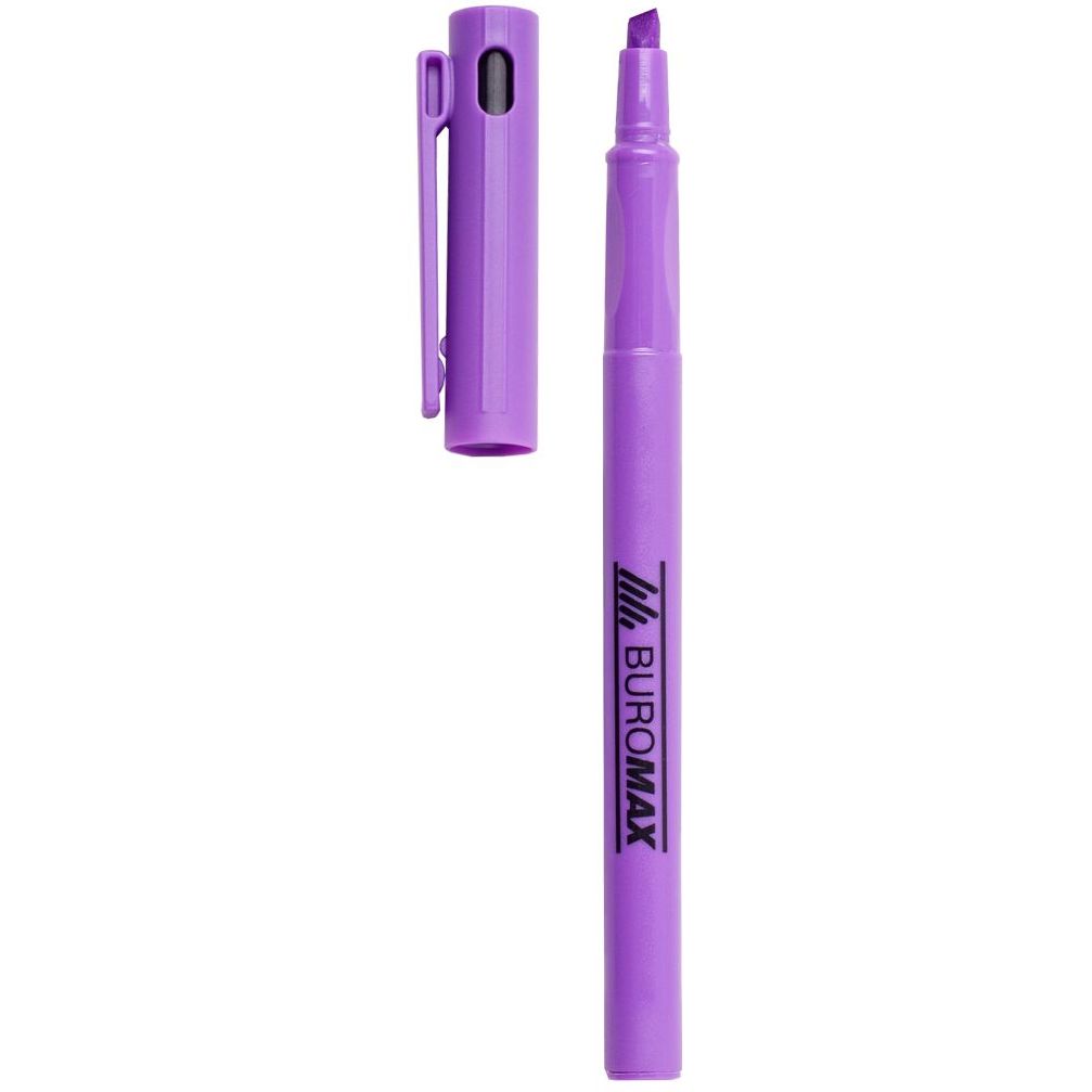 Текст-маркер Buromax Neon тонкий фиолетовый (BM.8907-07) - фото 2