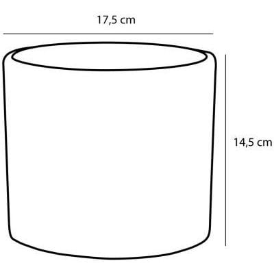 Кашпо Edelman Era pot round, 17,5 см, серое (1035838 ) - фото 2