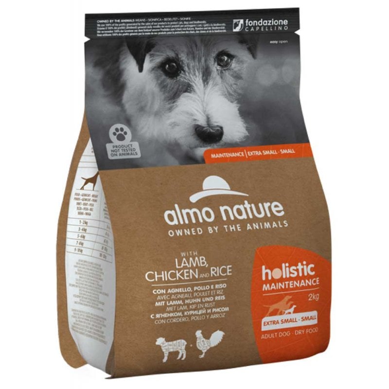 Сухой корм Almo Nature Holistic Dog для собак маленьких пород, с ягненком, курицей и рисом, 2 кг (6911) - фото 1