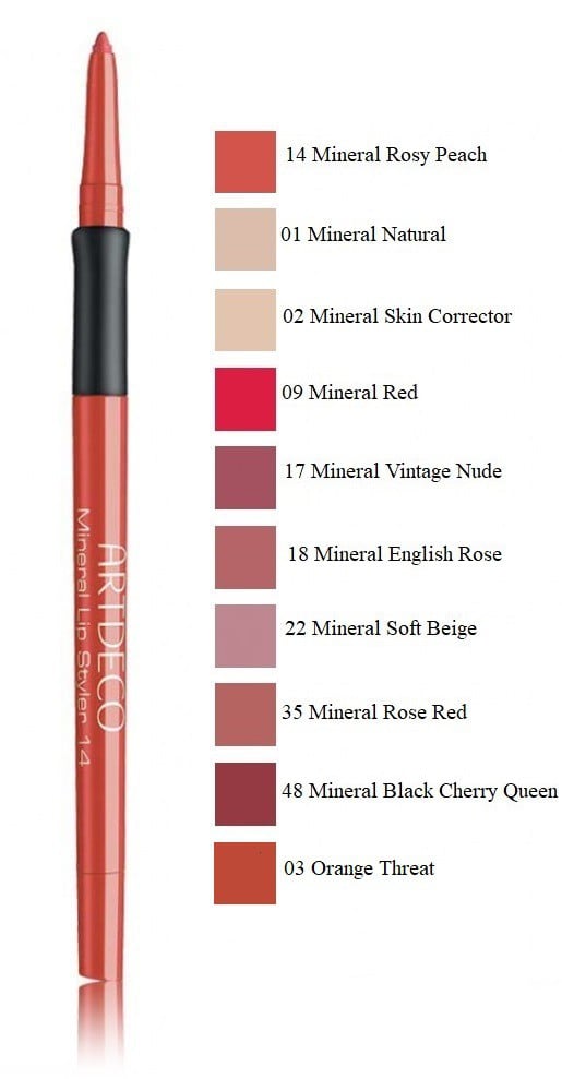 Минеральный карандаш для губ Artdeco Mineral Lip Styler, тон 35 (Mineral Rose Red), 0.4 г (379573) - фото 4