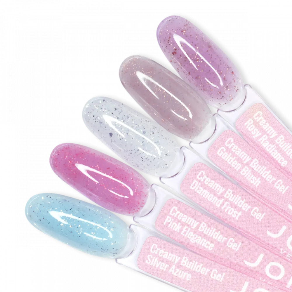 Моделюючий гель Joia vegan Creamy Builder Gel Diamond Frost 15 мл - фото 4