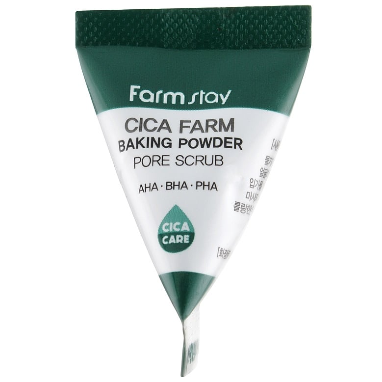 Скраб для обличчя FarmStay Cica Farm Baking Powder Pore Scrub із центелою та кислотами 25 шт. х 7 мл - фото 1