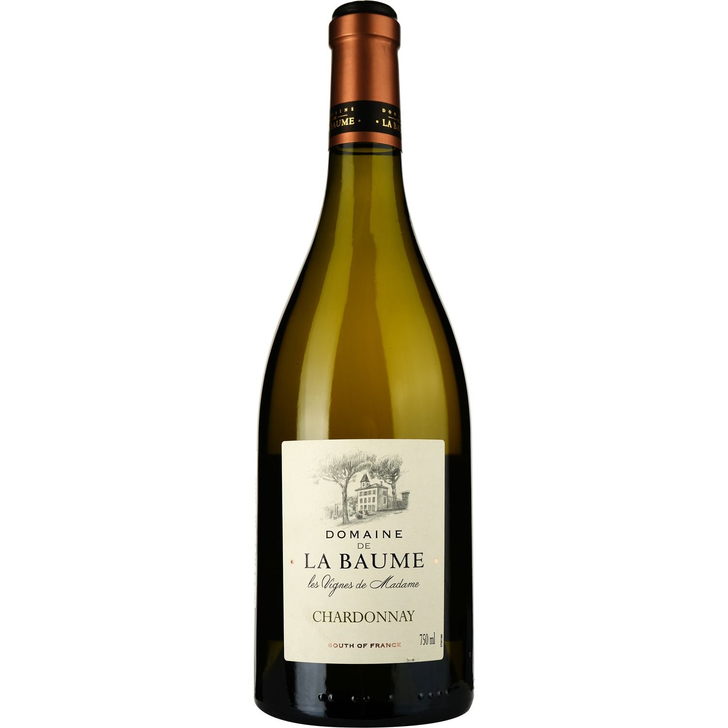 Вино Domaine De La Baume Chardonnay 2022 IGP Pays d'Oc беле сухе 0.75 л - фото 1