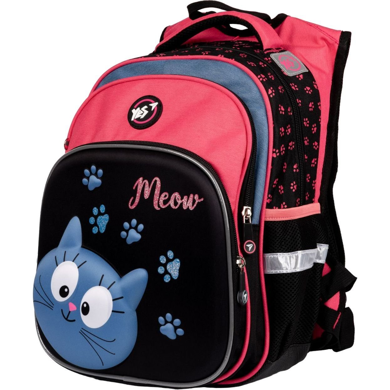 Рюкзак Yes S-58 Meow, чорний з рожевим (558004) - фото 1