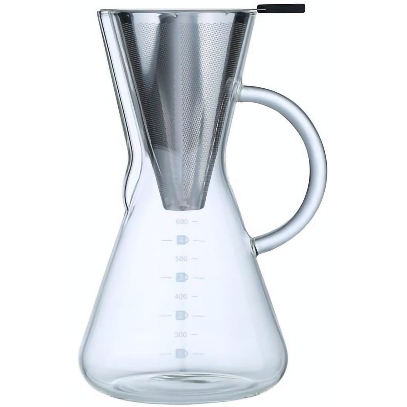 Кемекс для заваривания кофе Ardesto Black Mars с фильтром, боросиликатное стекло, 600 мл (AR0706CM) - фото 1