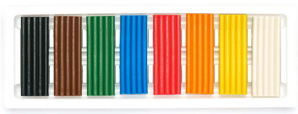 Пластилін восковий Школярик, прямокутний, 8 кольорів, 184 г (303116002-UA) - фото 2
