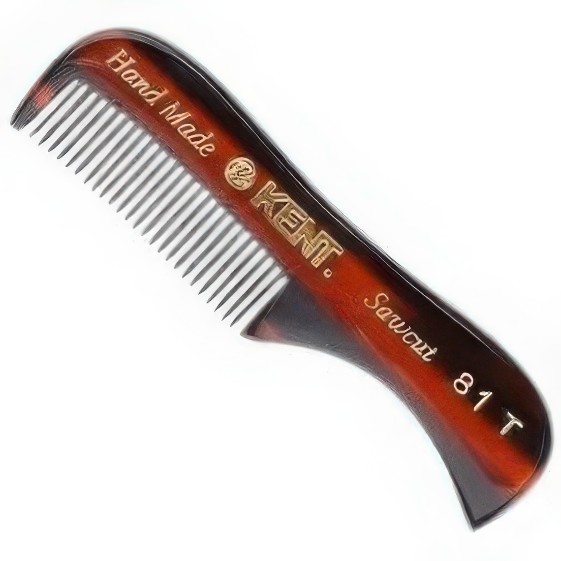 Расческа Kent A 81T Beard &amp; Moustache comb Серия Handmade - фото 1