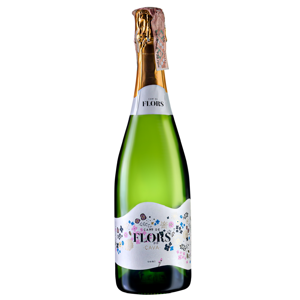 Ігристе вино Masachs Cami de Flor Cava Demi Sec, біле, напівсухе, 11,5%, 0,75 л - фото 1