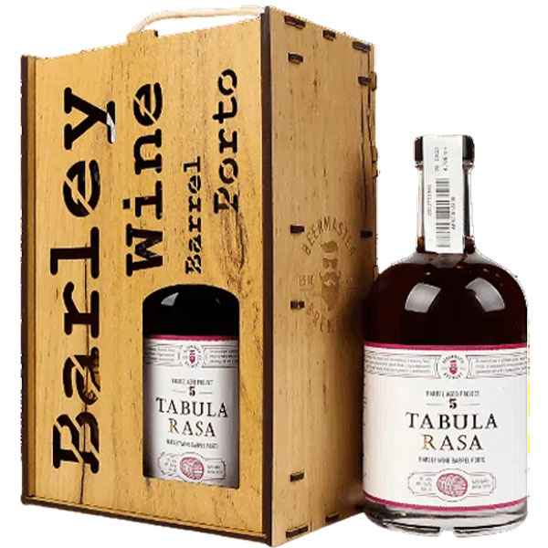 Подарочный набор: Пиво Beermaster Brewery Tabula Rasa Barley Wine Barrel Porto 16% 0.5 л + 2 стакана - фото 1