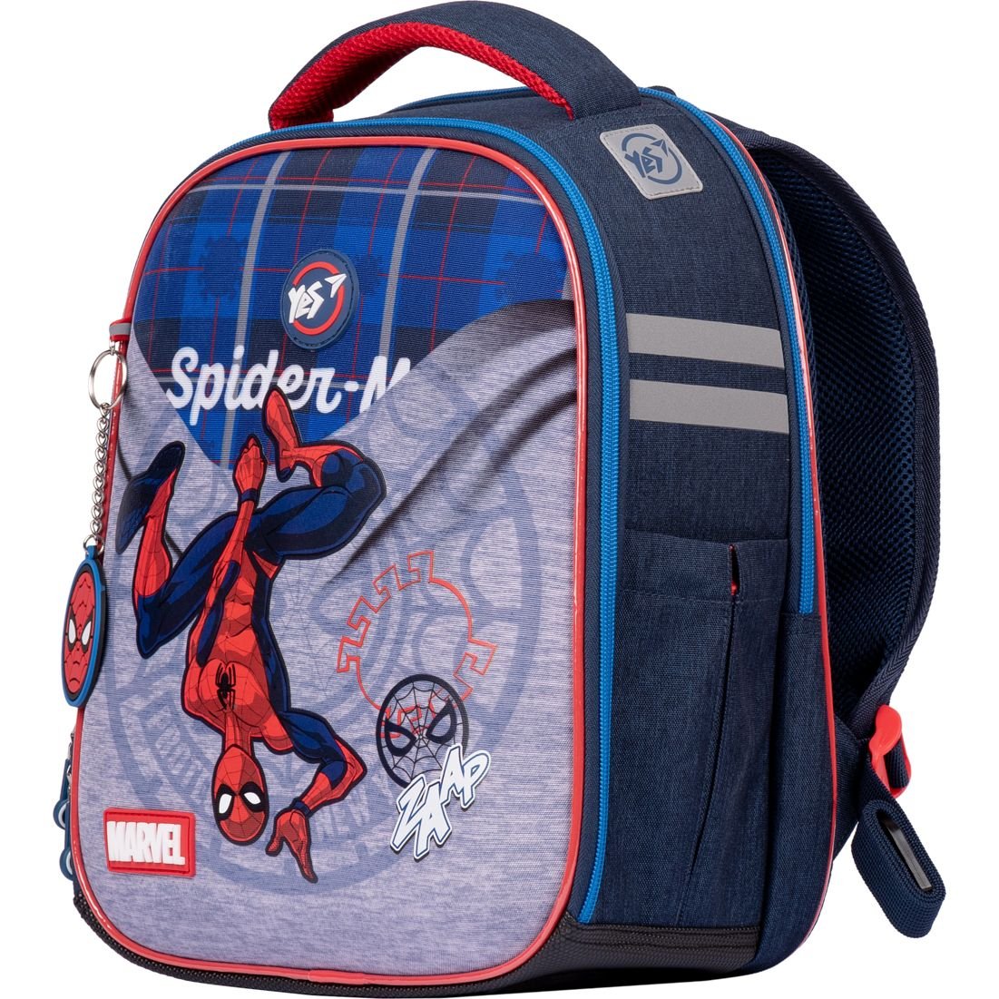 Фото - Шкільний рюкзак (ранець) Yes Рюкзак каркасний  H-100 Marvel.Spiderman, синій з сірим  (552139)
