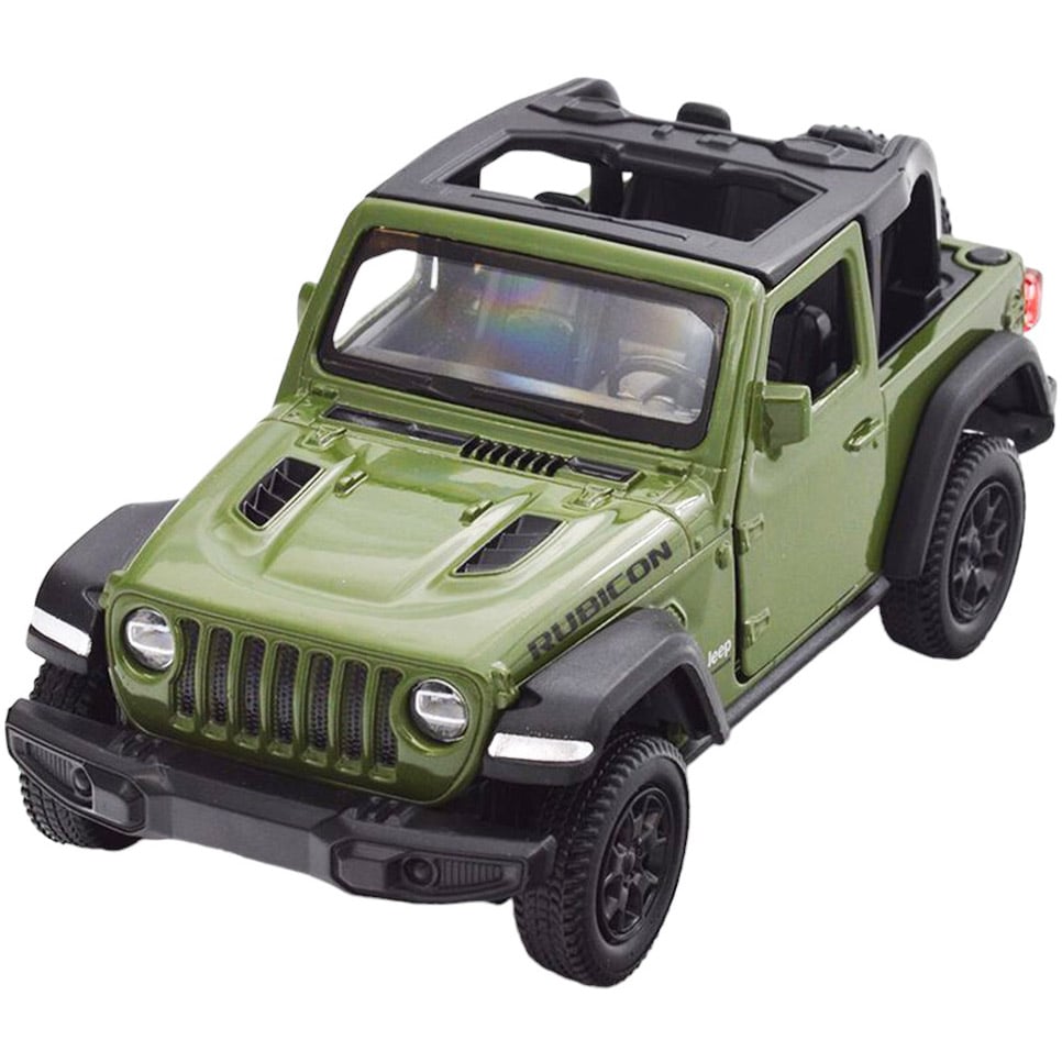 Автомодель TechnoDrive Jeep Wrangler Rubicon 2021, 1:32, зелена (250339U) - фото 1
