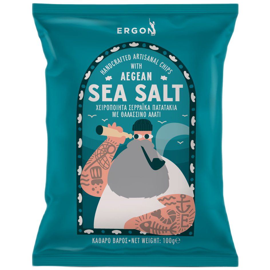 Чипсы Ergon c эгейской морской солью 100 г - фото 1