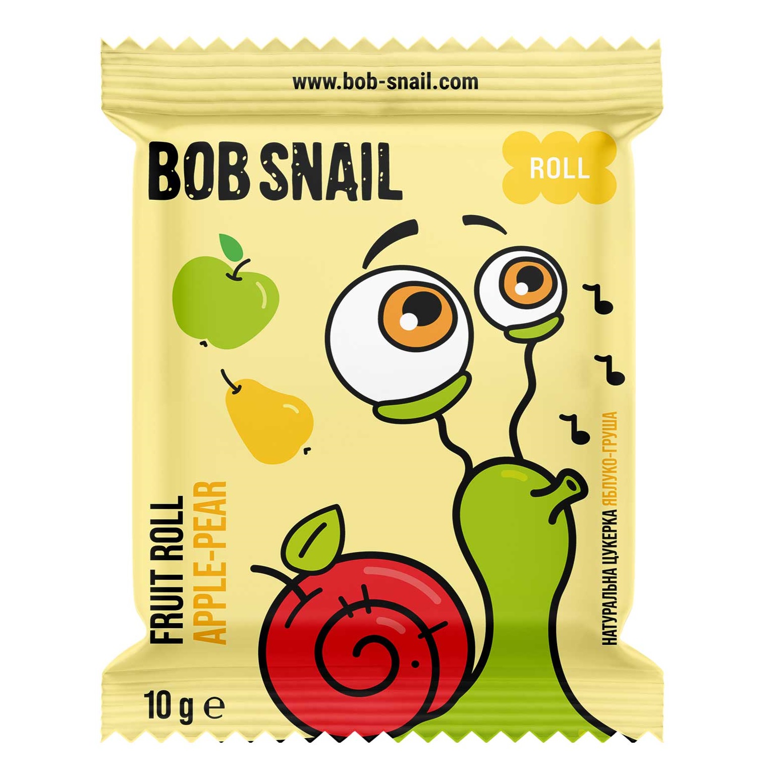 Цукерка Bob Snail Яблуко-Груша 10 г (918697) - фото 1